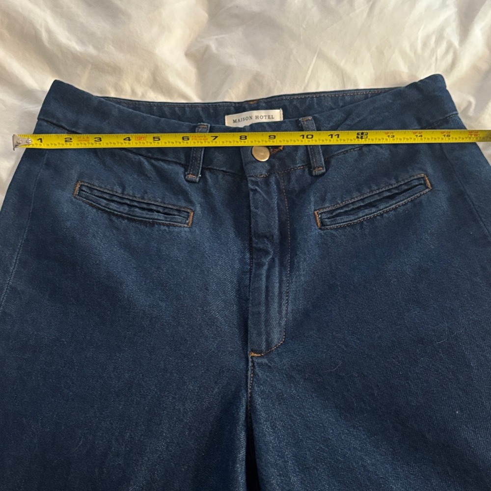 Maison Hotel Women's Wide Leg Denim Pants VIVA 70s high waist style